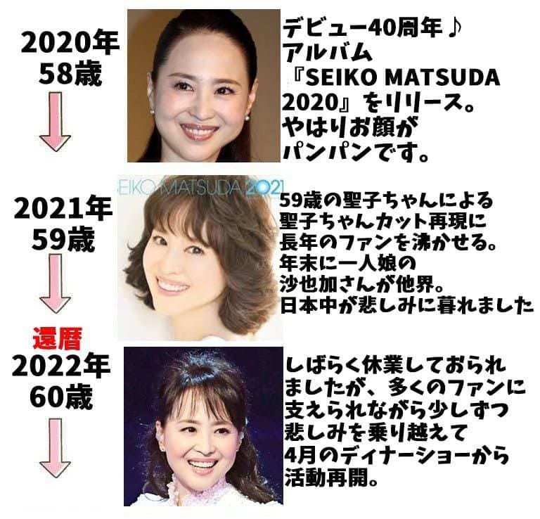 松田聖子の画像年表58歳から60歳まで